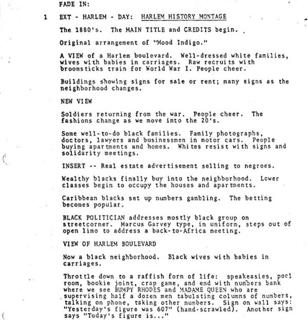 Page One: “The Cotton Club” (1984)
