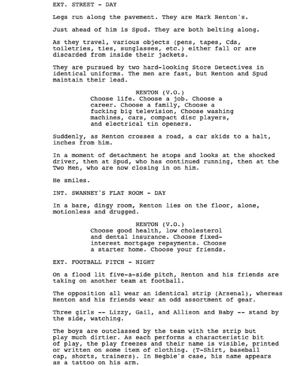 Page One: “Trainspotting” (1996)