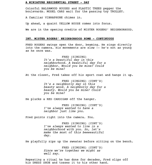 Page One: “A Beautiful Day in the Neighborhood” (2019)