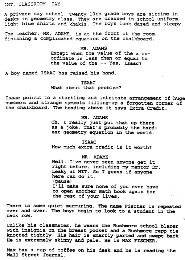 Page One: “Rushmore” (1998)