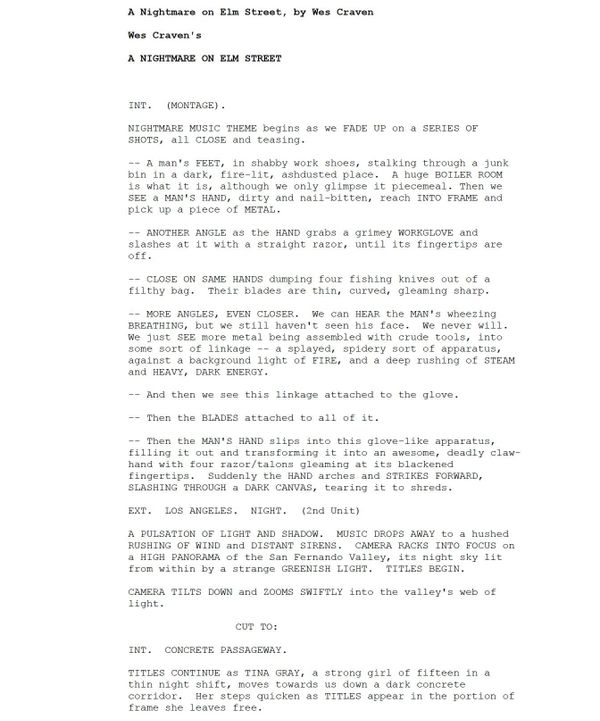 Page One: “A Nightmare on Elm Street” (1984)
