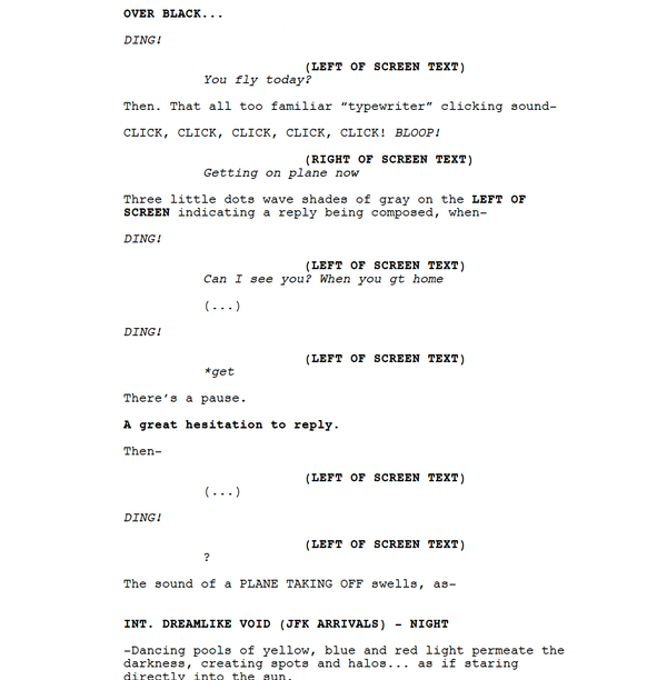 Page One: “Daddio” (2023)