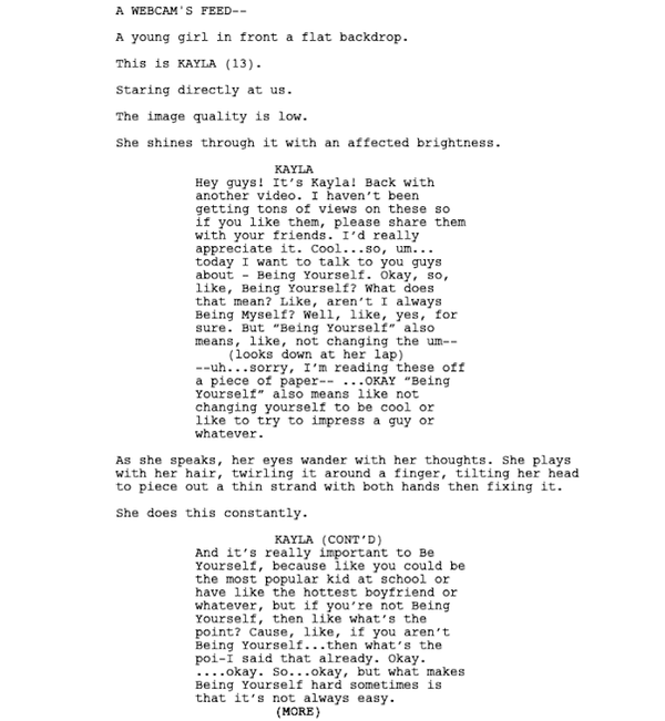 Page One: “Eighth Grade” (2018)