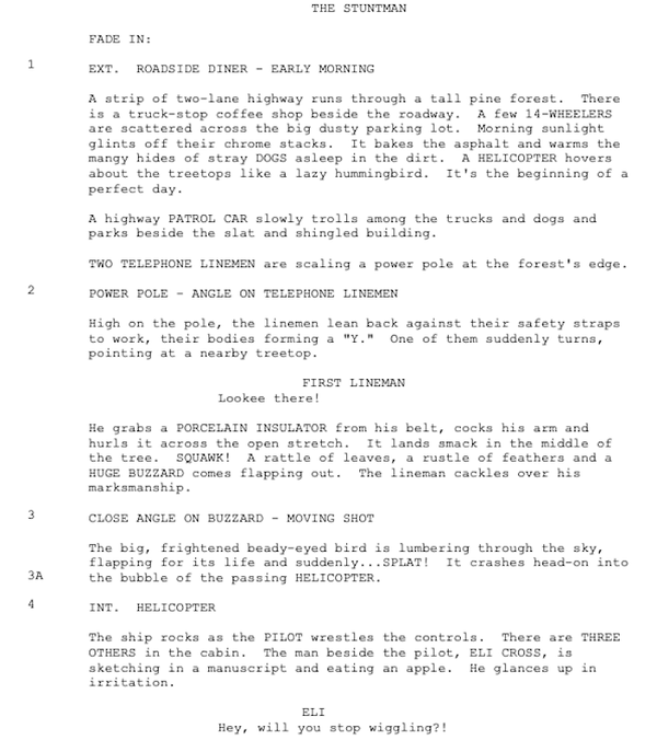 Page One: “The Stuntman” (1980)