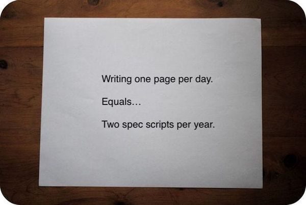 Writing Tip: One Page Per Day