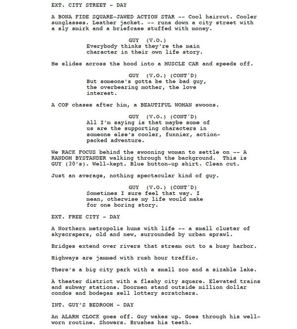 Page One: “Free Guy” (2021)