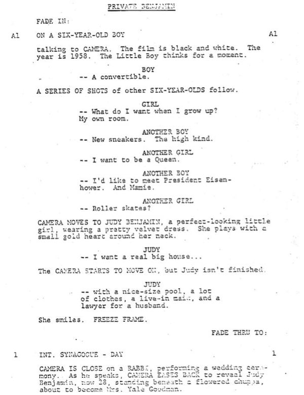 Page One: “Private Benjamin” (1980)