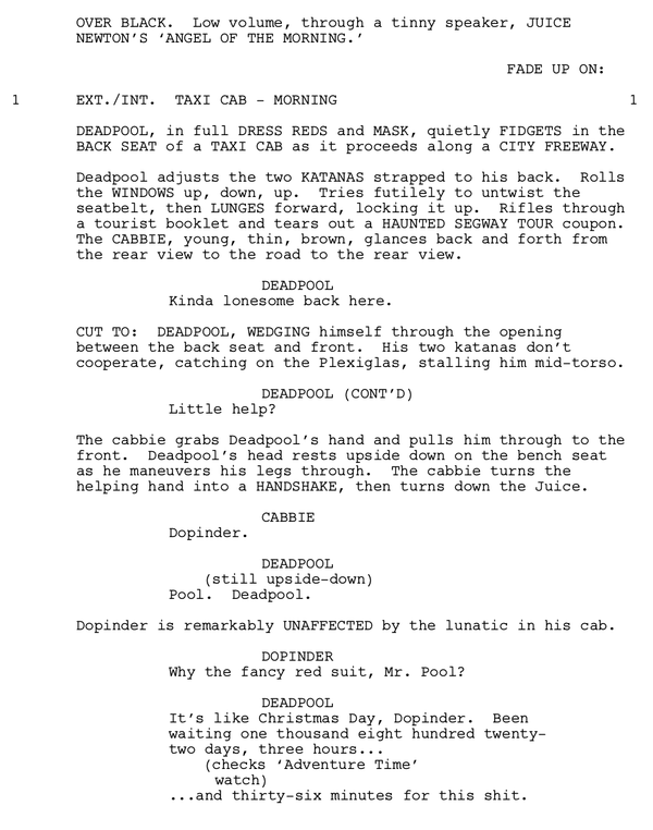 Page One: ‘Deadpool’ (2016)