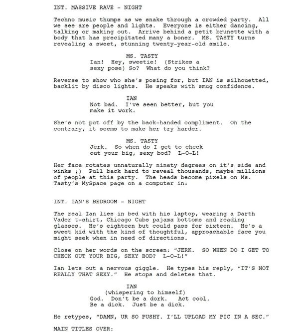 Page One: “Sex Drive” (2008)
