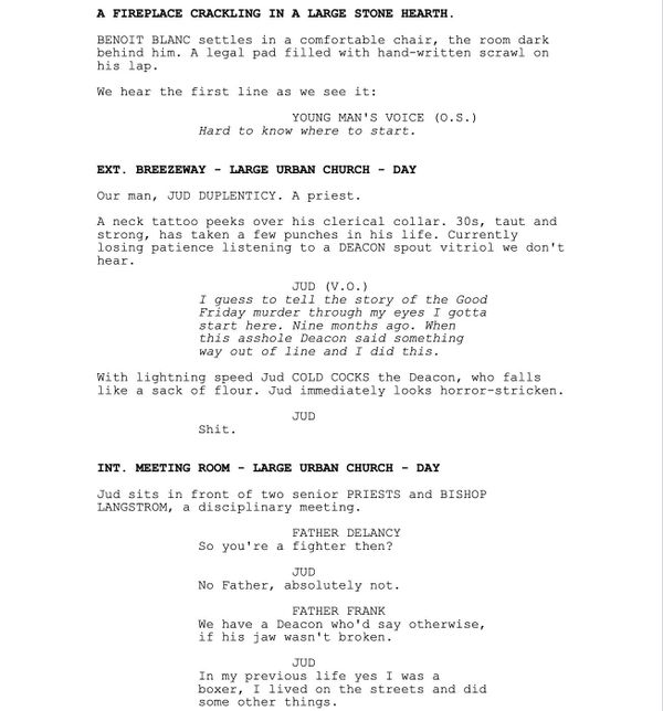 Page One: “Wake Up Dead Man” (2025)