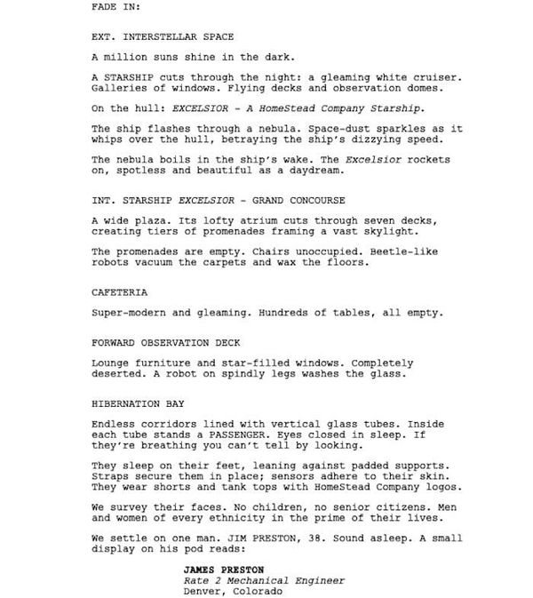 Page One: “Passengers” (2016)