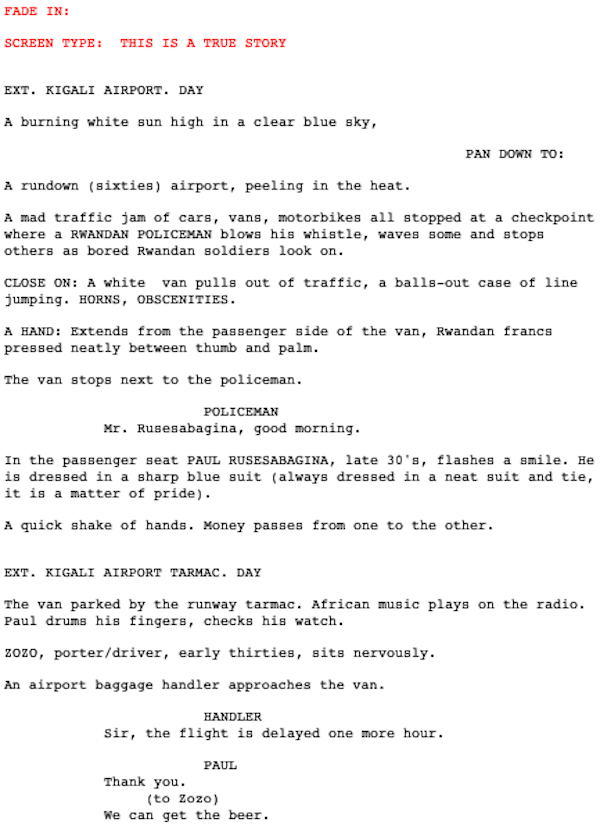 Page One: “Hotel Rwanda” (2004)