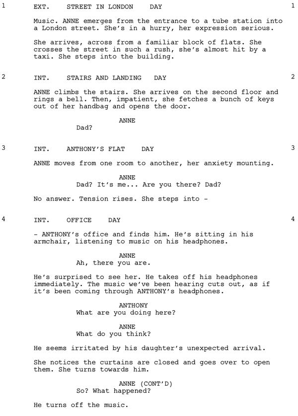 Page One: “The Father” (2020)