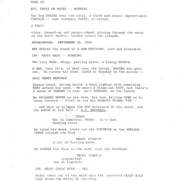 Page One: “Shutter Island” (2010)