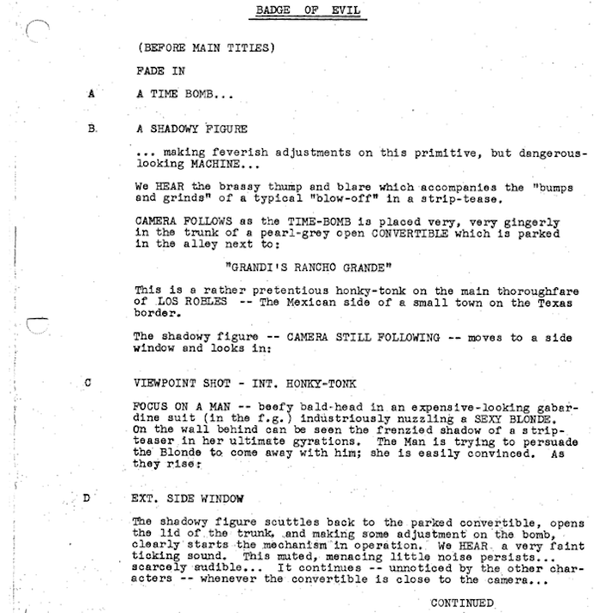 Page One: “Touch of Evil” (1958)