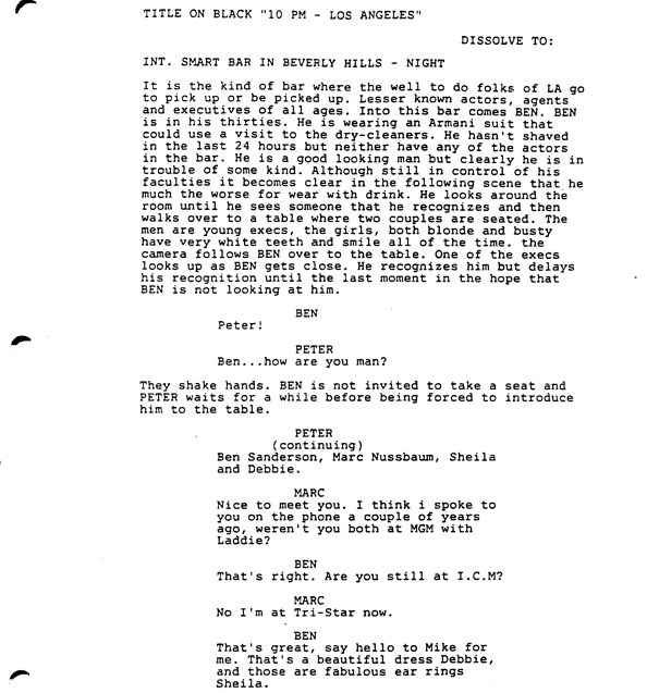 Page One: “Leaving Las Vegas” (1995)