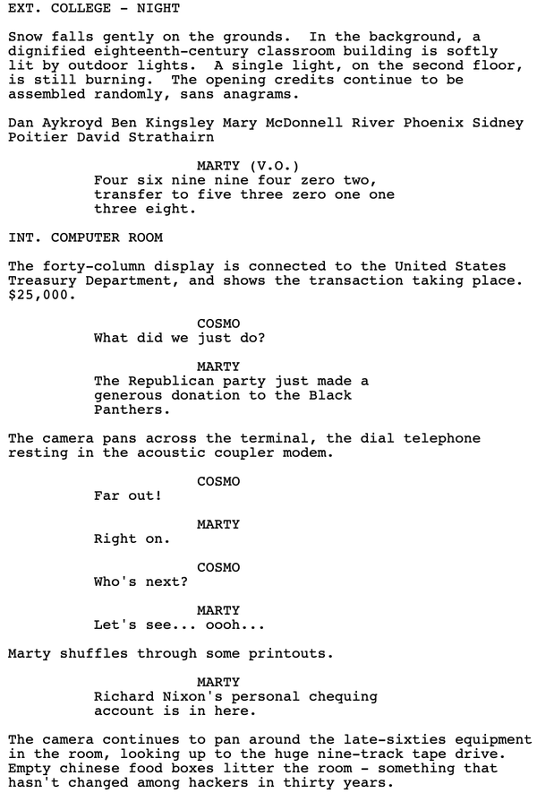 Page One: “Sneakers” (1992)