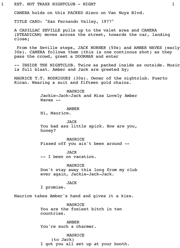 Page One: ‘Boogie Nights’ (1997)