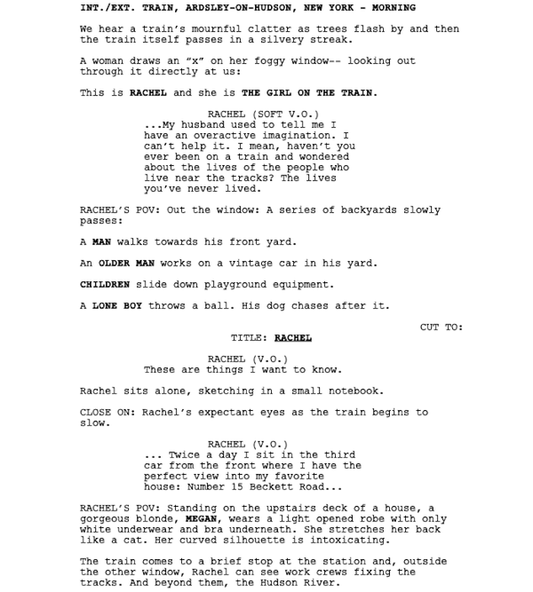 Page One: “The Girl on the Train” (2016)