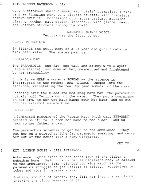 Page One: “The Virgin Suicides” (1999)