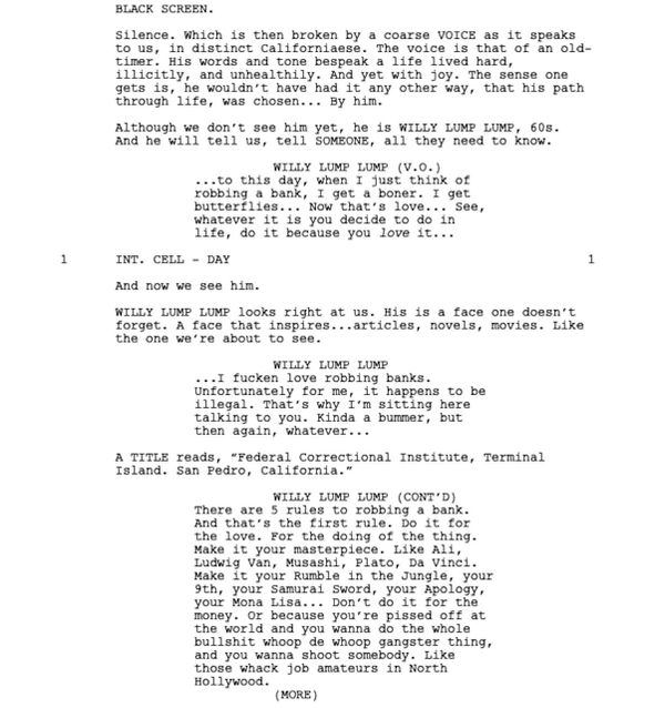 Page One: “Den of Thieves” (2018)