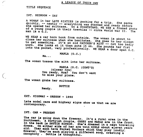 Page One: “A League of Their Own” (1992)