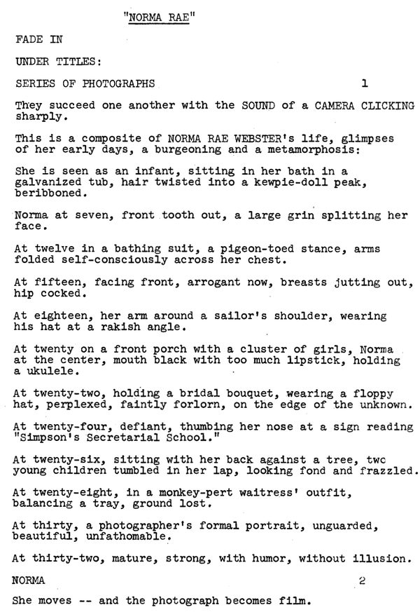 Page One: “Norma Rae” (1979)