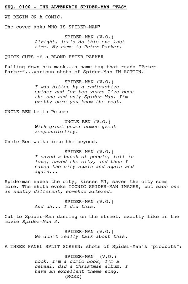 Page One: ‘Spider-Man: Into the Spider-Verse’ (2018)