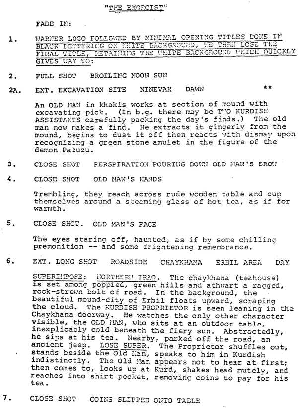 Page One: “The Exorcist” (1973)