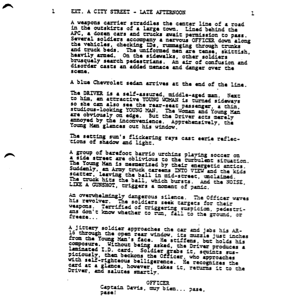 Page One: “Missing” (1982)