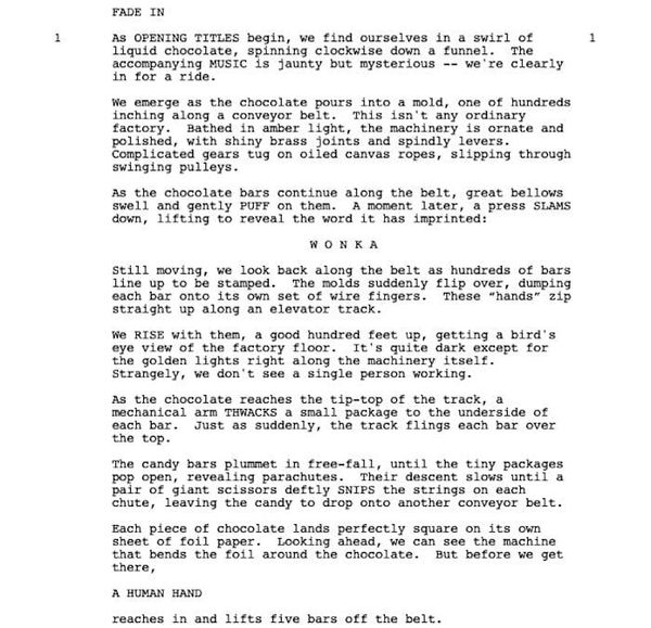 Page One: “Charlie and the Chocolate Factory” (2005)