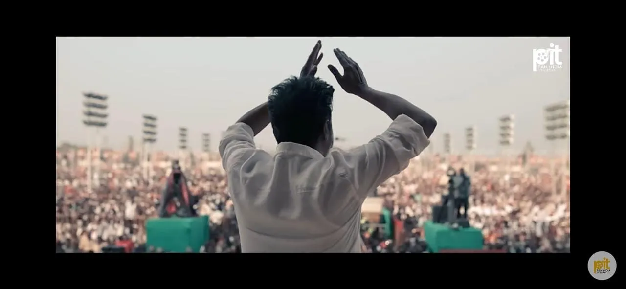 Screen grab: Vijay in a trailer for Jana Nayagan.