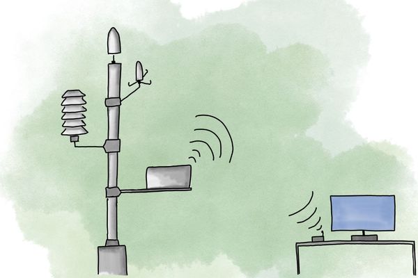Creative learning with data. Calibrating altitude sensor with weather data