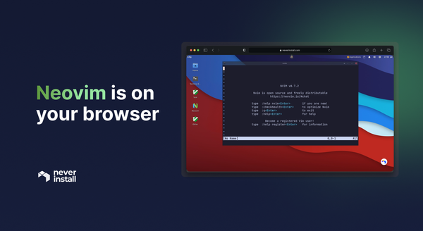 Neovim is on your browser