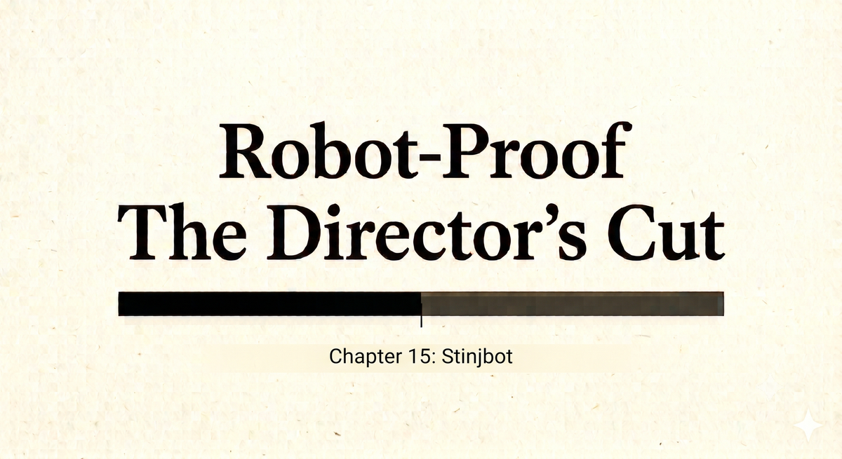 Robot-Proof Director's Cut Chp 15: Stinjbot