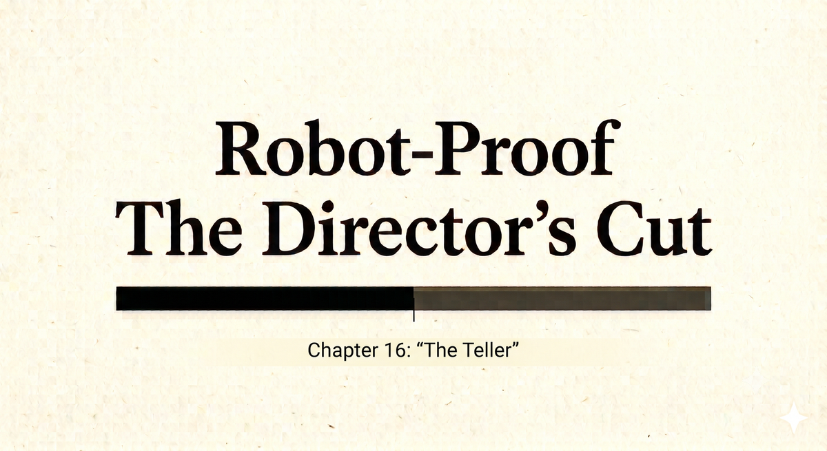 Robot-Proof Director's Cut Chp 16: The Teller