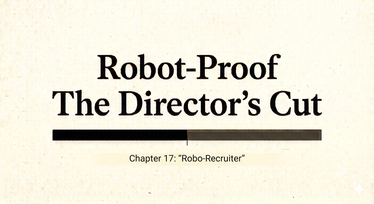 Robot-Proof Director's Cut Chp 17: Robot-Recruiter