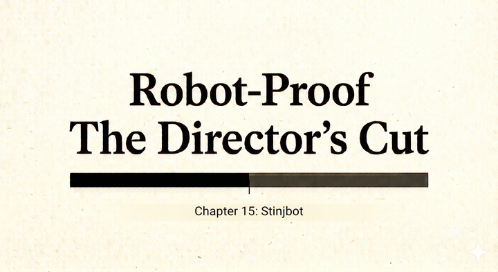 Robot-Proof Director's Cut Chp 15: Stinjbot