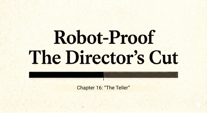 Robot-Proof Director's Cut Chp 16: The Teller