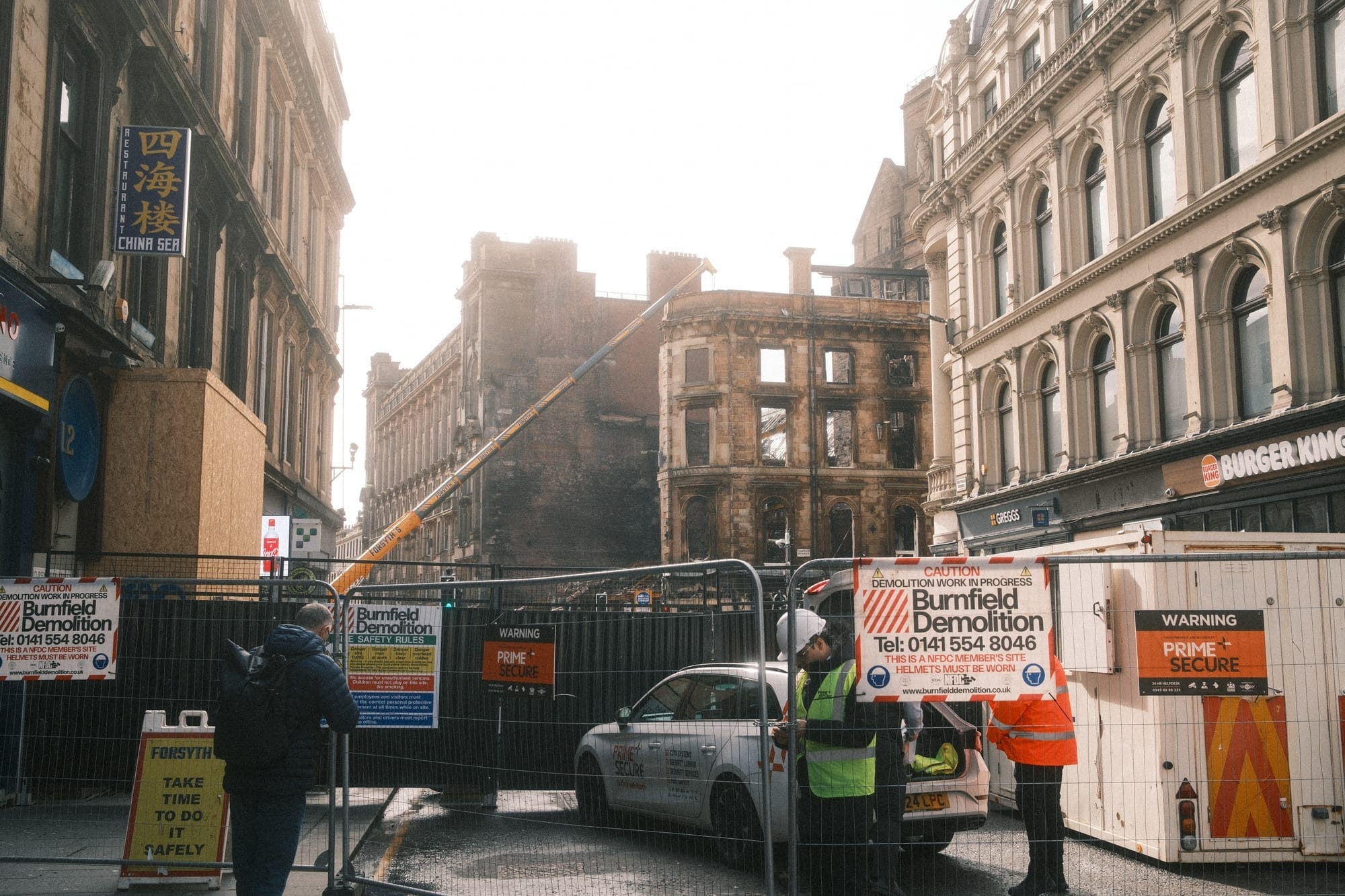 Glasgow Central Station 1 week after the fire