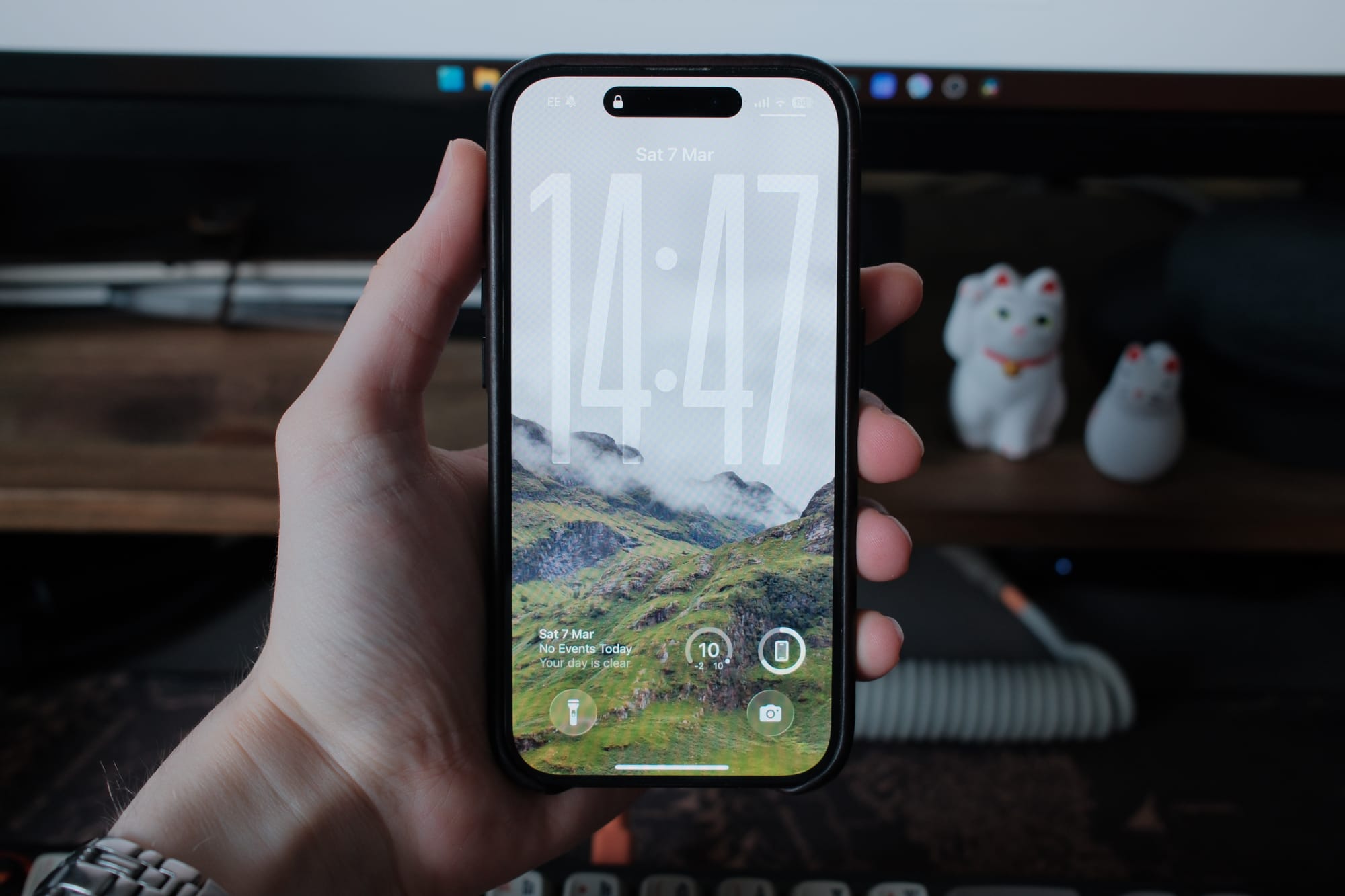 Image of my iPhone lock screen