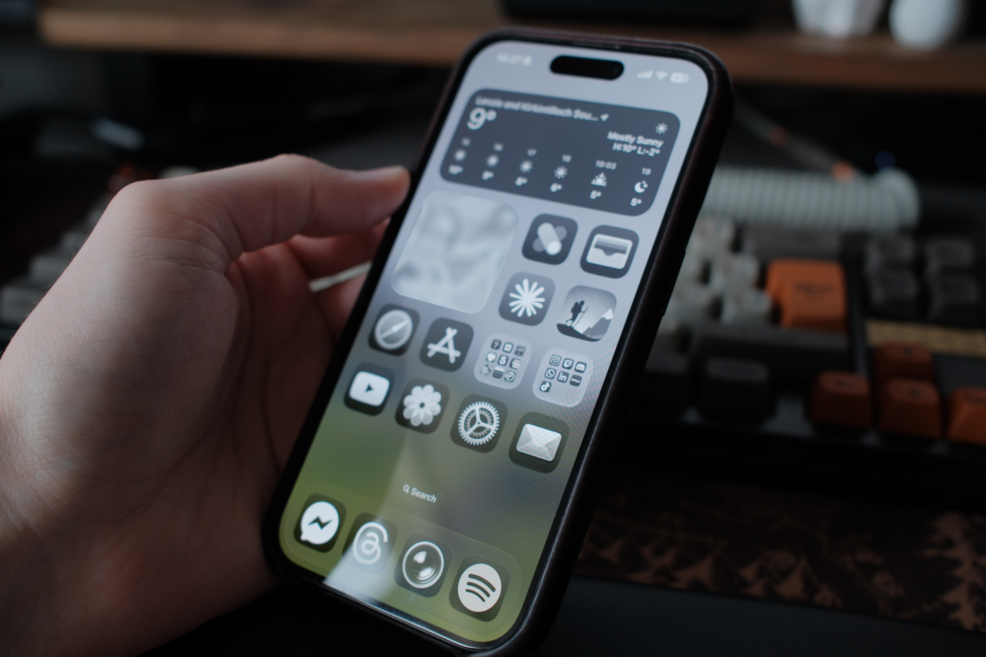 Picture of my iPhone home screen