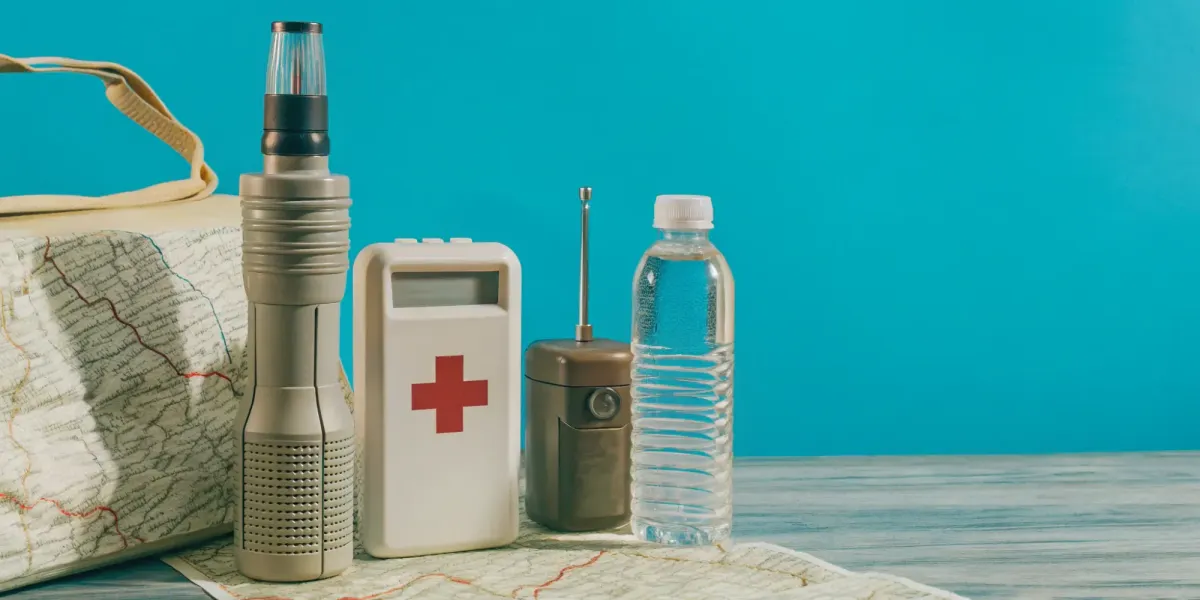 Wildfire emergency kit essentials for evacuation.