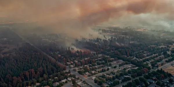 California high fire risk map impacting home insurance.