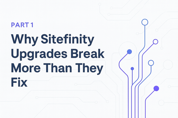 Widget dashboards gone after Sitefinity 15.1 — and how developers are working around it