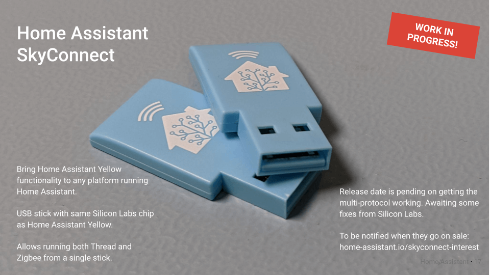 Home Assistant SkyConnect overview of Zigbee and Thread USB Stick