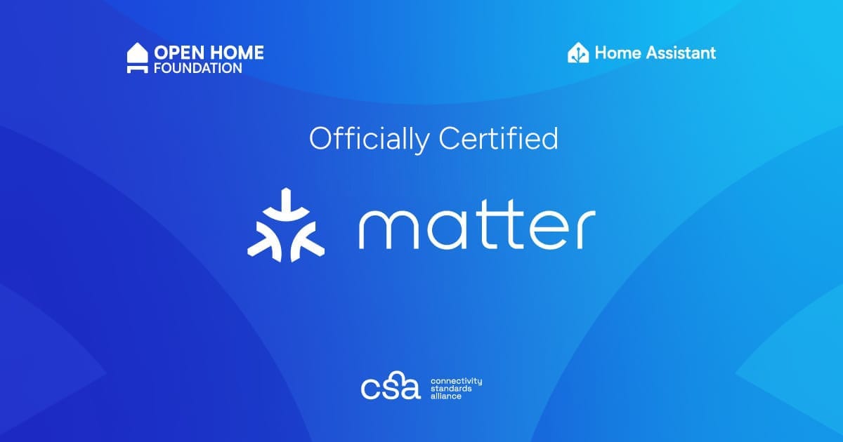 Home Assistant officially Matter certified