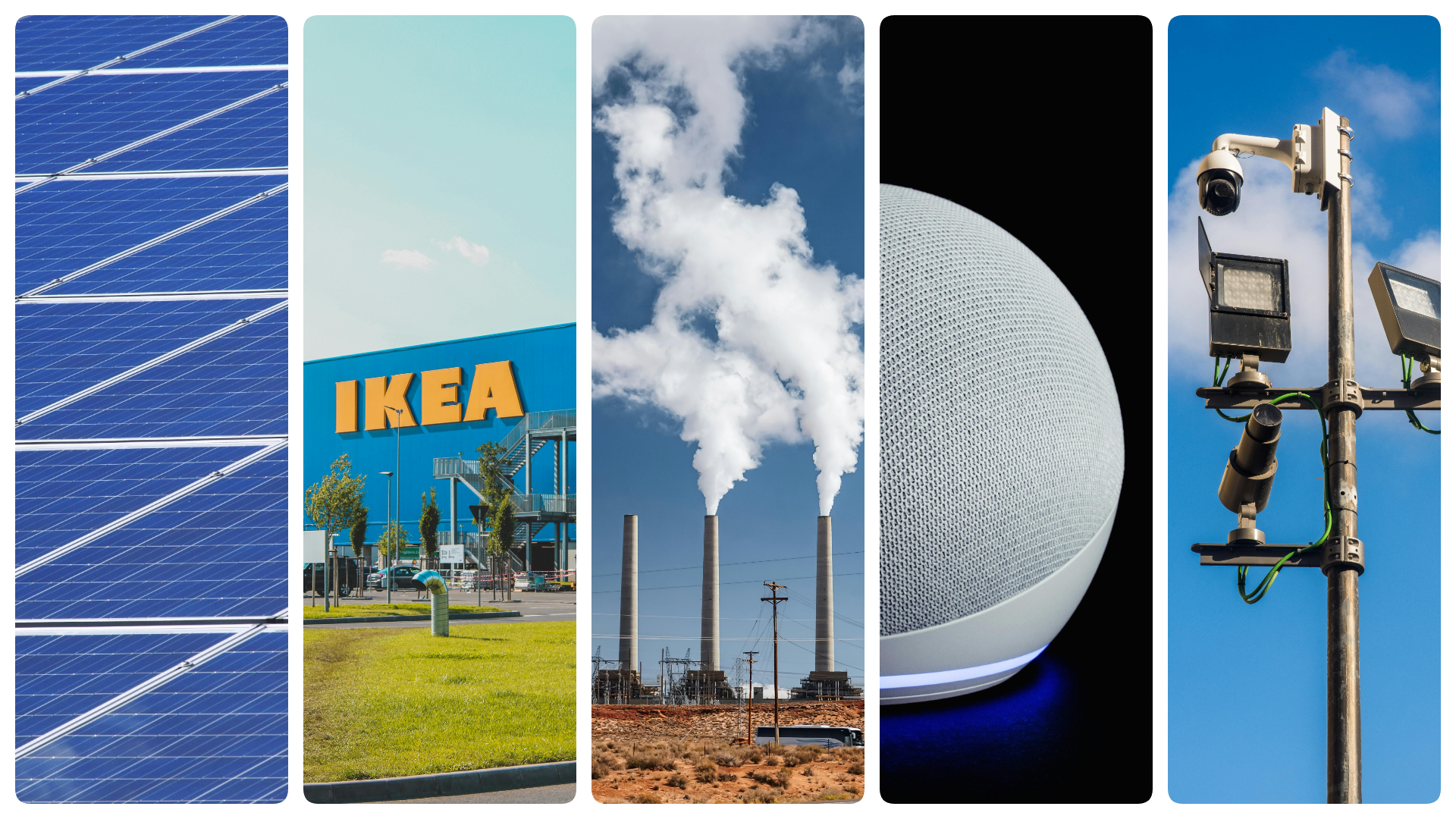 A collage illustrating some of the main news stories this month.