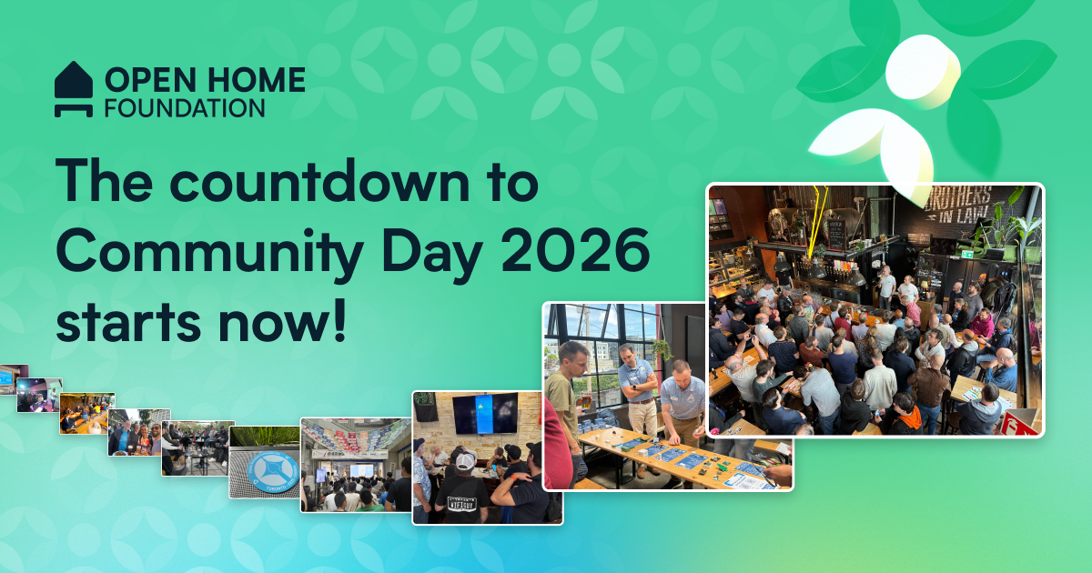 The words The countdown to Community Day 2026 starts now! on a green background with a selection of images from last year's Community Day