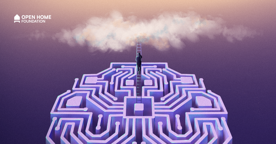 An illustration of a computer chip that looks like a brain to represent 'software brain'.